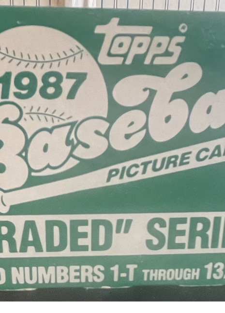 1987 Topps Unopened Topps Baseball Picture Cards  #1-T