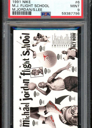 1991 Nike MJ Flight School Michael Jordan | Spike Lee #6 PSA 9 - 90s Culture!