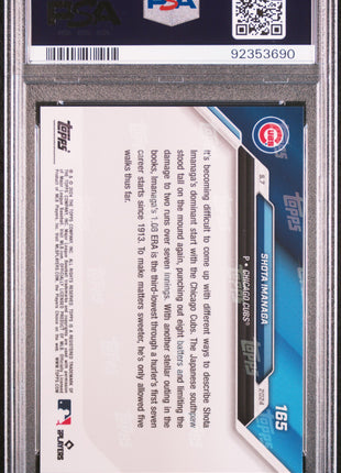 2024 Topps Now Shota Imanaga #165 PSA 10