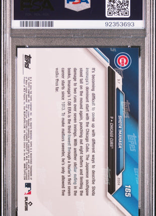 2024 Topps Now Shota Imanaga #165 PSA 10