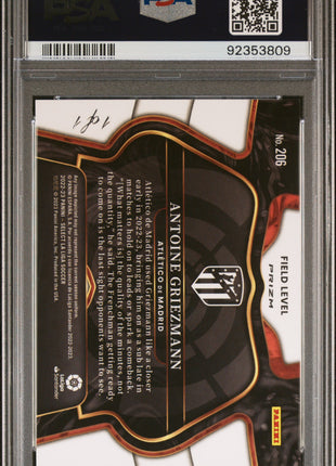 2022-23 Panini Select La Liga Antoine Griezmann #206 Black 1 1 PSA 9