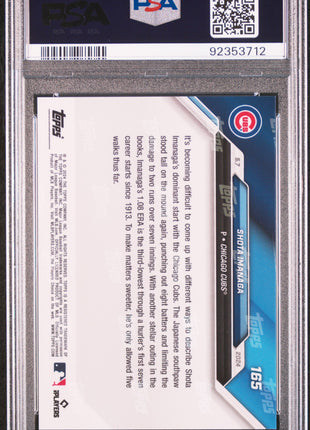 2024 Topps Now Shota Imanaga #165 PSA 10