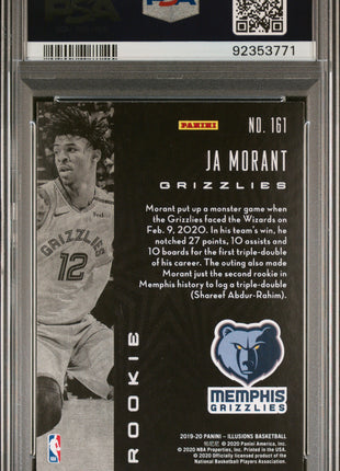 2019 Panini Illusions Ja Morant #161 PSA 7