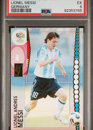 2006 Panini World Cup Germany Lionel Messi #47 PSA 5