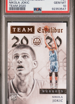 2015 Panini Excalibur Team 2020 Nikola Jokic #37 PSA 10