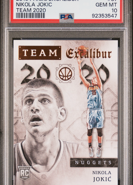 2015 Panini Excalibur Team 2020 Nikola Jokic #37 PSA 10