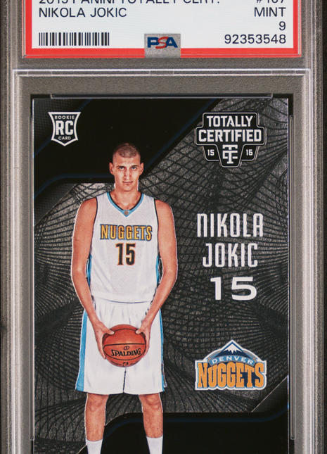 2015 Panini Totally Certified Nikola Jokic #167 PSA 9