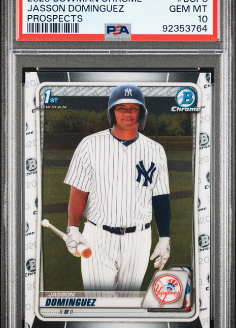 2020 Bowman Chrome Prospects Jasson Dominguez #BCP8 PSA 10