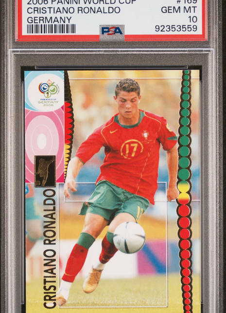 2006 Panini World Cup Germany Cristiano Ronaldo #169 PSA 10