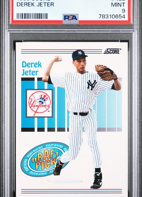 1993 Score Derek Jeter #489 Rookie Card PSA 9